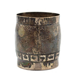 Peruvian - Silver Pictorial Jar, 2.5" x 2.25"