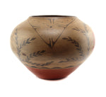 Zia Polychrome Jar with Rainbird Design c. 1910-20s, 12" x 15.5"