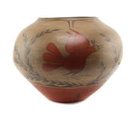 Zia Polychrome Jar with Rainbird Design c. 1910-20s, 12" x 15.5"