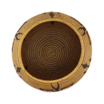 Washoe Polychrome Basket with Butterfly Pictorials c. 1910s, 4.75" x 7.75"