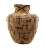 Apache Pictorial Olla c. 1890s, 23" x 22"