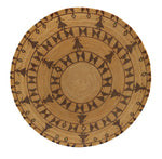 Yokuts Polychrome Friendship Basket c. 1900-20s, 9" x 21"