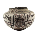 Zuni Polychrome Jar with Heartline Deer Design c. 1860s, 9.5" x 14"