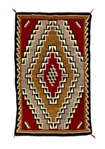 Navajo Klagetoh Rug with Optical Design c. 1920-30s, 84.5" x 51"