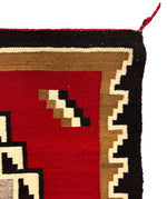 Navajo Klagetoh Rug with Optical Design c. 1920-30s, 84.5" x 51"