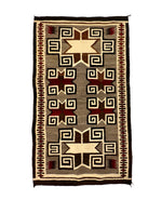 Navajo Crystal Rug with Valero Stars c. 1920s, 79.5" x 45.5"