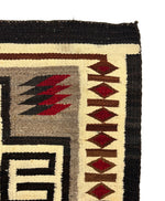 Navajo Crystal Rug with Valero Stars c. 1920s, 79.5" x 45.5"