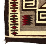 Navajo Crystal Rug with Valero Stars c. 1920s, 79.5" x 45.5"