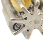 Sam Patania - "Dream Earrings" Citrine and Sterling Silver French Hook Earrings, 1.25" x 0.5"