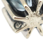 Sam Patania - "Dream Earrings" Blue Topaz and Sterling Silver French Hook Earrings, 1.25" x 0.5"