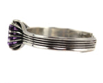 Sam Patania - “Grand Cathedral Cuff” Amethyst and Sterling Silver Bracelet, size 6.25