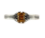 Sam Patania - "Grand Cathedral Cuff" Citrine and Sterling Silver Bracelet, size 6.25