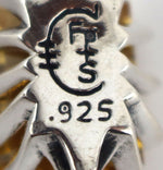 Sam Patania - "Grand Cathedral Pendant" Citrine and Sterling Silver Necklace, 1.5" x 0.625" pendant