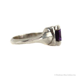 Sam Patania - "Brilliant Trillion Ring" Amethyst and Sterling Silver Ring, size 6