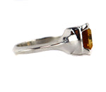 Sam Patania - "Brilliant Trillion Ring" Citrine and Sterling Silver Ring, size 6.5