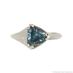 Sam Patania - "Brilliant Trillion Ring" Sky Blue Topaz and Sterling Silver Ring, size 6.5