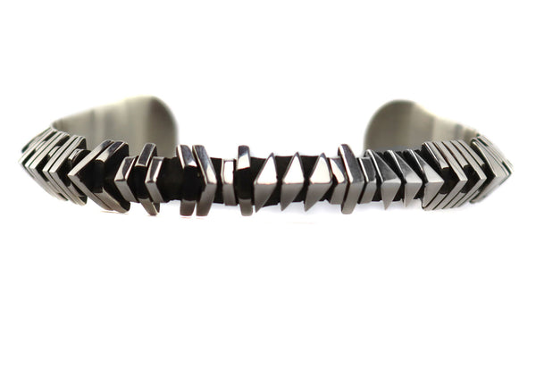 Isaiah Ortiz (b. 1976) - San Felipe - Sterling Silver Overlay Bracelet