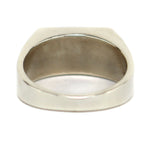 Veronica Benally - Navajo - Contemporary Mother of Pearl and Turquoise Channel Inlay and Sterling Silver Ring, size 6.75