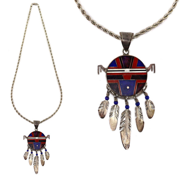 Ray Tracey (b. 1953) - Navajo - Multi-Stone Channel Inlay and Silver S