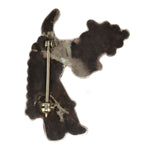 Zuni - Multi-Stone Inlay and Silver Rainbow God Pin c. 1930-40s, 1.375" x 1.75"