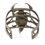 Non-Native - Contemporary Silver Sandcast Scorpion Bracelet, size 6.75
