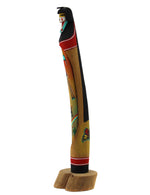Orlando Torivo - Contemporary Hopi Longhair/Butterfly Maiden Kachina, 15" x 3.75" x 2.75"