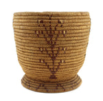 Thompson River Polychrome Pictorial Basket c. 1900-20s, 7.25" x 7.5"