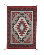 Navajo Klagetoh Rug with Raised Outline Design c. 1980s, 35" x 24.5"