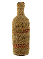Makah Polychrome Bottle Basket c. 1890-1900s, 8.75" x 2.75"