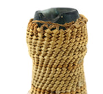 Makah Polychrome Bottle Basket c. 1890-1900s, 8.75" x 2.75"