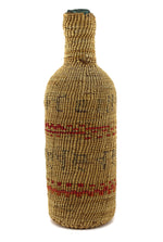 Makah Polychrome Bottle Basket c. 1890-1900s, 8.75" x 2.75"