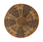 Yokuts Polychrome Basket c. 1890s, 8.25" x 16.25"