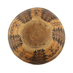 Yokuts Polychrome Basket c. 1890s, 8.25" x 16.25"