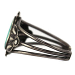 Navajo - Turquoise and Silver Bracelet c. 1930-40s, size 6.5