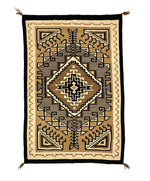 Navajo Two Grey Hills Rug c. 1940s, 65" x 45"