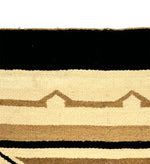 Navajo Two Grey Hills Rug c. 1940s, 65" x 45"