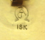 Alfred Joe (b. 1950) - Navajo - Pair of 14K Gold Necklaces with 18K Gold and Jet Butterfly Pendant, Post Earrings, and Ring Set c. 1990-2000s