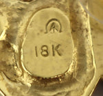 Alfred Joe (b. 1950) - Navajo - Pair of 14K Gold Necklaces with 18K Gold and Jet Butterfly Pendant, Post Earrings, and Ring Set c. 1990-2000s