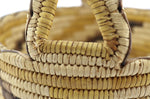 Tohono O'odham Polychrome Handled Basket c. 1950-60s, 10" x 10.5"
