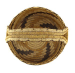 Tohono O'odham Polychrome Handled Basket c. 1950-60s, 10" x 10.5"