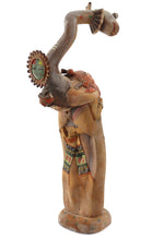 Leroy Hongeva - Hopi "Dance of the Water Serpent" Kachina c. 1980-90s, 17.25" x 4" x 6.75"
