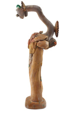 Leroy Hongeva - Hopi "Dance of the Water Serpent" Kachina c. 1980-90s, 17.25" x 4" x 6.75"