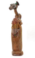 Leroy Hongeva - Hopi "Dance of the Water Serpent" Kachina c. 1980-90s, 17.25" x 4" x 6.75"
