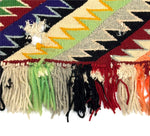 Navajo Red Mesa Single Saddle Blanket c. 1950s, 31.5" x 35"