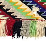 Navajo Red Mesa Single Saddle Blanket c. 1950s, 31.5" x 35"