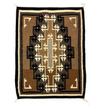 Navajo Two Grey Hills Sampler c. 1940s, 30.75" x 24"