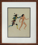 Waldo Mootzka (1910-1940) - Kachina Warrior in Pursuit