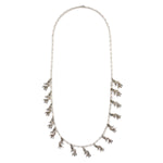 Glenn & Irene Sandoval - Navajo - Silver Necklace, French Hook Earrings and Silver Pin Set with Kokopelli Design c. 1970-80s