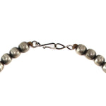 Miramontes - Contemporary Silver Squash Blossom Necklace with Sandcast Naja, 24" length