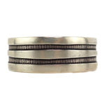 Riley Polequaptewa & Hopi Silver Crafts Guild - Hopi - Silver Overlay Bracelet c. 1970-80s, size 6.75